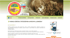 Desktop Screenshot of fundacjaagnieszka.pl